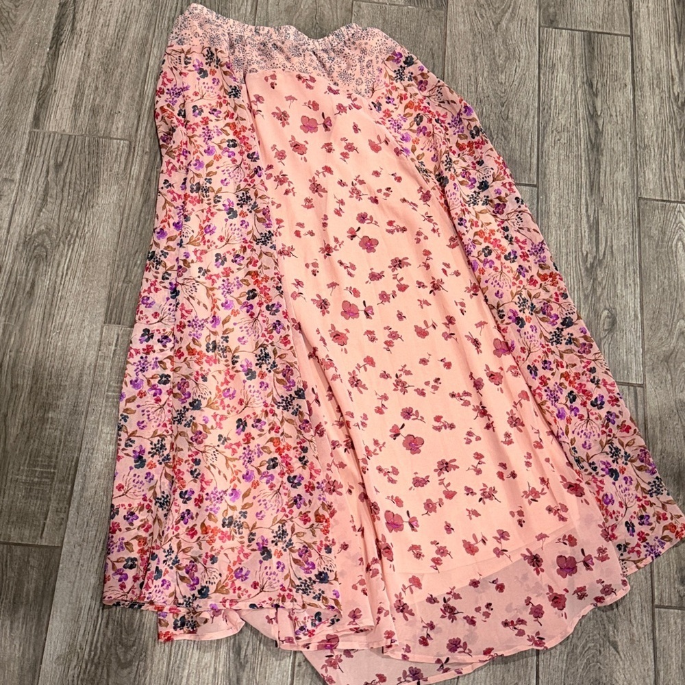 Lovestitch Multicolor Floral A-Line Skirt - Picture 3 of 4
